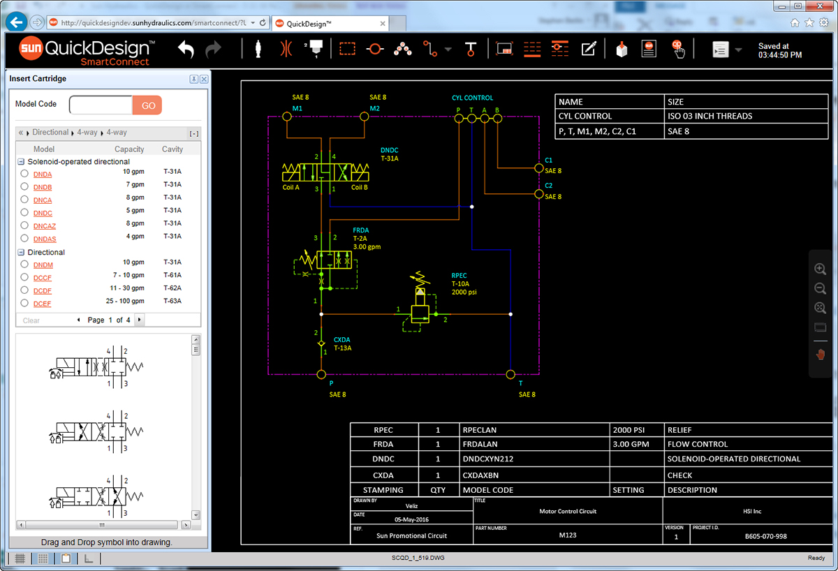 hydraulic circuit design software